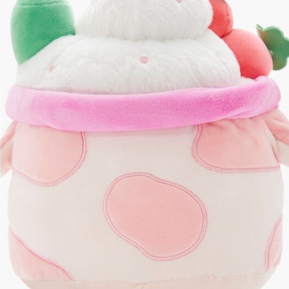 Lot of 10 - Strawberry Plush Toy - Purple and White - Picture 2 of 2